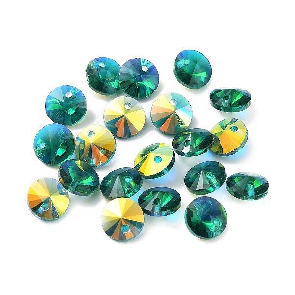 Electroplate Transparent Glass Beads