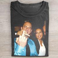 Vintage Elliot Stabler And Olivia Benson Graphic Tee - Law and Order SVU Movie Shirt - Christopher Meloni - Mariska Hargitay ...