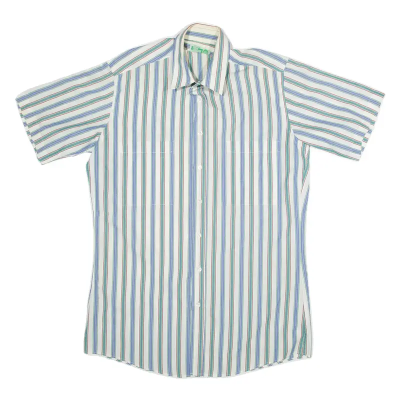 DINO LORENZI Mens Shirt Blue Striped M