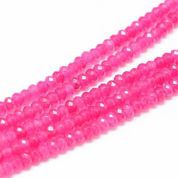 Natural White Jade Bead Strands