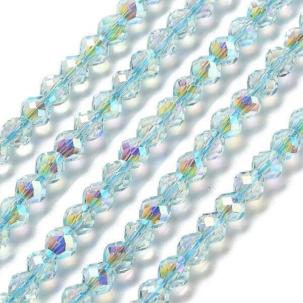 Electroplate Glass Beads Strands