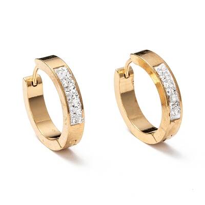 304 Stainless Steel Huggie Hoop Earrings