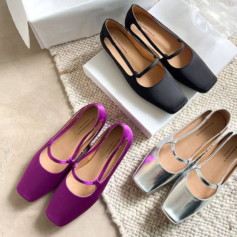 CHIKO Alaina Square Toe Block Heels Mary Jane Shoes