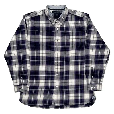Tommy Hilfiger Checked Shirt - XL Purple Cotton