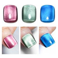 SOLWINK Glass Marble Effect Countess Cat Eye Gel Nail Polish Soak Off UV/ LED  Gel 3 Color Rose Red Green Blue