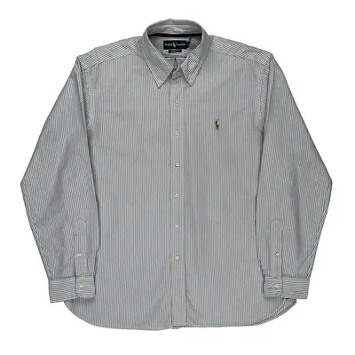 Ralph Lauren Striped Shirt - XL Blue Cotton