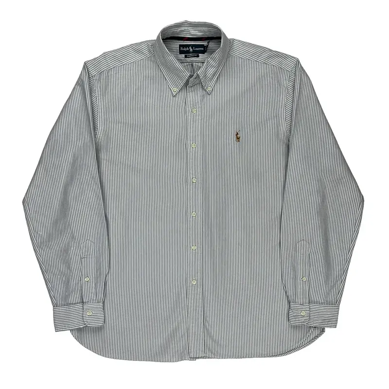 Ralph Lauren Striped Shirt - XL Blue Cotton