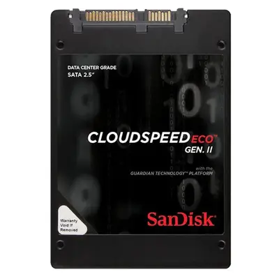 SDLF1CRR-019T SanDisk CloudSpeed Eco Gen II 1.92TB Multi-Level Cell SATA 6Gb/s 2.5-Inch Solid State Drive
