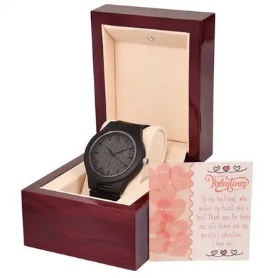 My Safe Haven - Timeless Wooden Watch for Him