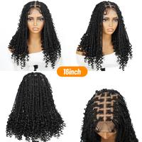 SuperNova 16 Inch Full Lace Bohemian Box Braided Wigs – Luxurious Synthetic Fiber Beauty