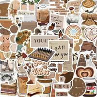 Aesthetic Sticker, 60pcs/set DIY Decorative Sticker, Scrapbooking & Journal Making Material Paper, Vintage Sticker for Statio...