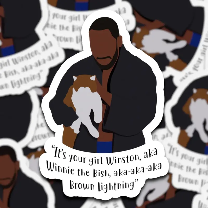 It's Your Girl Winston Aka Winnie The Bish Aka Aka Brown Lightning Sticker | Winston Bishop Sticker |