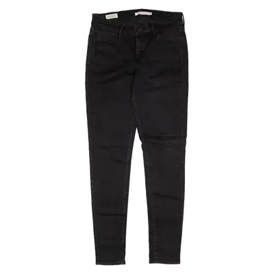 LEVI'S 710 Big E Jeans Black Denim Slim Skinny Womens W26 L30