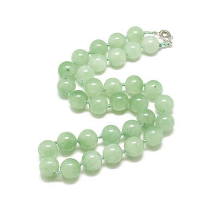 Natural Green Aventurine Beaded Necklaces