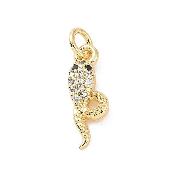 Brass Micro Pave Cubic Zirconia Pendants