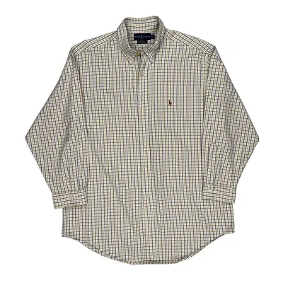 Yarmouth Ralph Lauren Checked Shirt - XL White Cotton