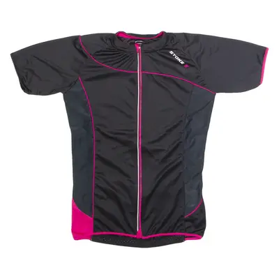 STOKE Full Zip Cycling Mens Jersey Black High Neck XL