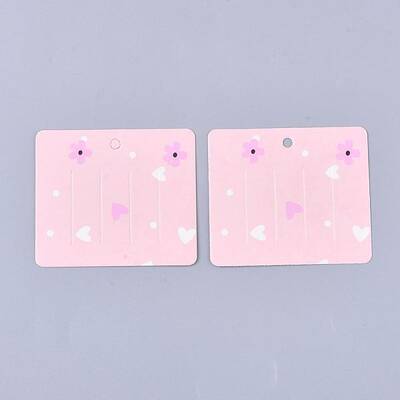 Cardboard Hair Clip Display Cards