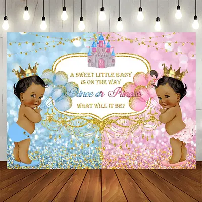 Aperturee Prince Or Princess Baby Shower Backdrop For Party