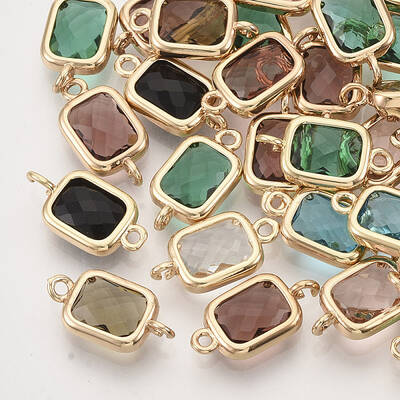 Faceted Glass Links connectors