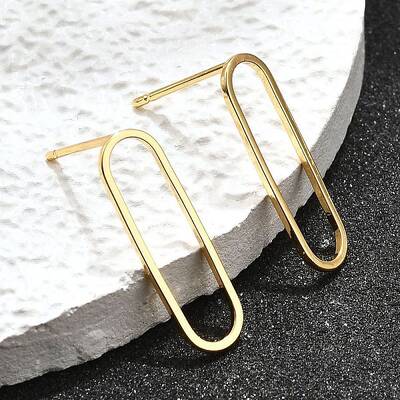 Brass Stud Earrings
