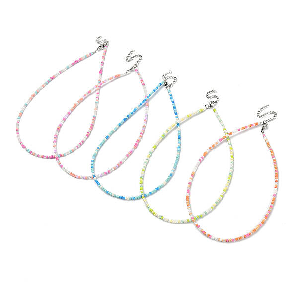 Glass Seed Beaded Necklace