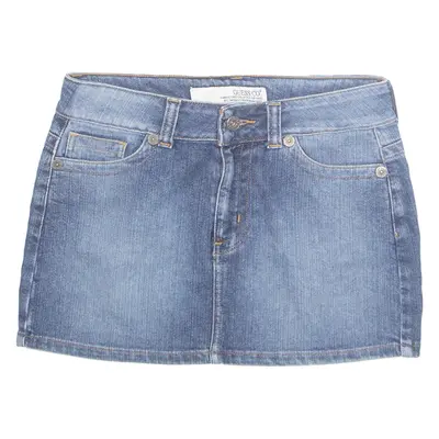 GUESS Womens Mini Skirt Blue Short Denim M