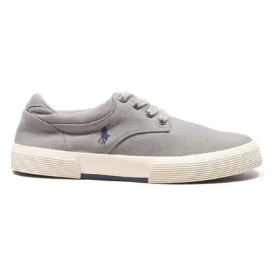 POLO RALPH LAUREN Low Top Trainers Grey Canvas Womens UK 5