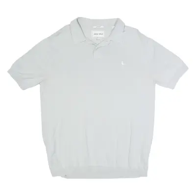 JACK WILLS Mens Polo Shirt Grey M