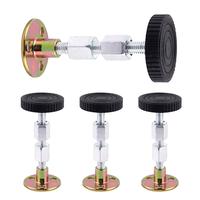 4 Counts Adjustable Threaded Headboard Stoppers Fixer,Wall-Mounted Headboard Stabilizers, Headboard Support Tool, Quick & Eas...