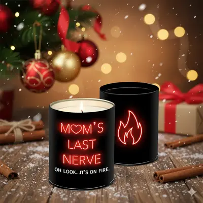 Mom’s Last Nerve Candle – Unique Birthday Gift for Mom, Funny Christmas Gift, Xmas Gift for Mom, Stepmom, Mother-in-Law, ...