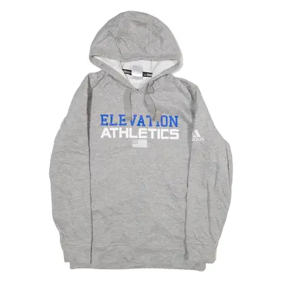 ADIDAS Elevation Athletics Womens Grey Hoodie Full Zip M