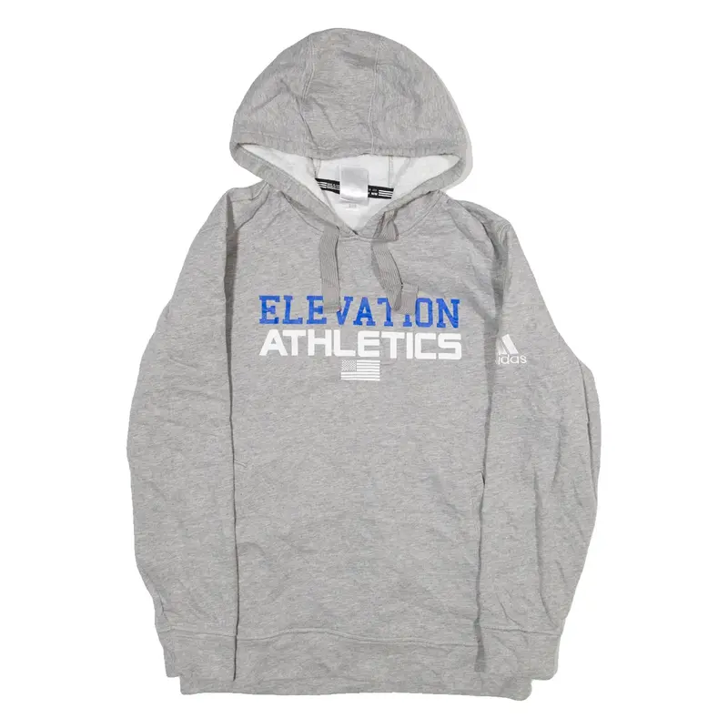 ADIDAS Elevation Athletics Womens Grey Hoodie Full Zip M