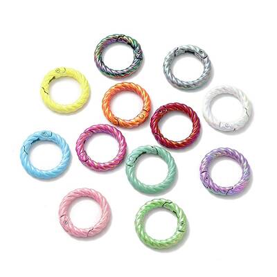 Spray Painted Alloy Spring Gate Ring
