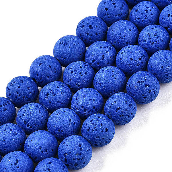 Synthetic Lava Rock Beads Strands
