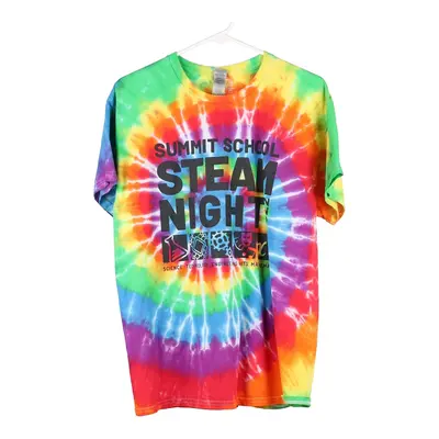 Summit School Gildan Tie-Dye T-Shirt - Large Multicoloured Cotton