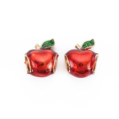 Rack Plating Alloy Enamel European Beads
