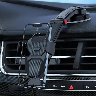 Car Air Outlet Phone Holder, 1 Count Universal Hook Car Holder Mounts Stand Bracket Air Vent Mobile Phone Clips