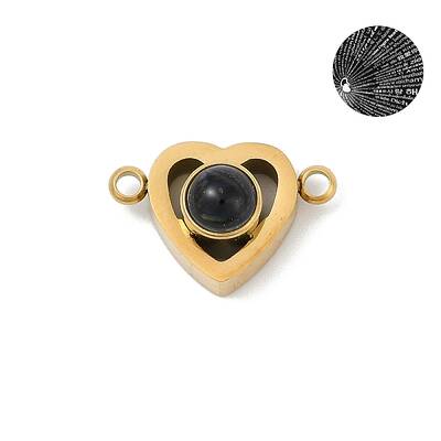 201 Stainless Steel 100 Languages I love you Projection Connector Charms