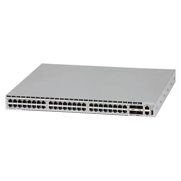 Arista DCS-7050TX-64-F | 7050X 48x RJ45 (1/10GBASE-T) and 4x QSFP+ Switch Front-to-rear Airflow and 2x AC Power Supplies