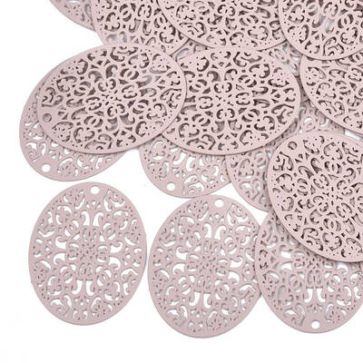 430 Stainless Steel Filigree Pendants