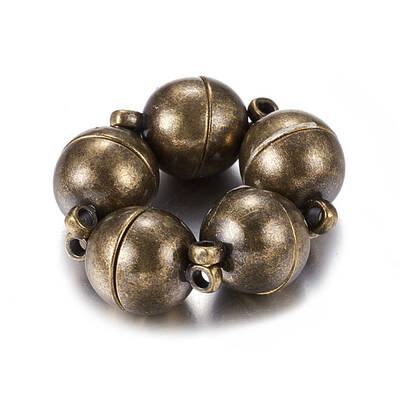 Brass Magnetic Clasps with Loops