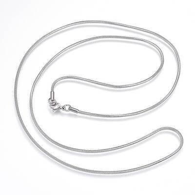 Non-Tarnish 304 Stainless Steel Snake Chain Necklaces