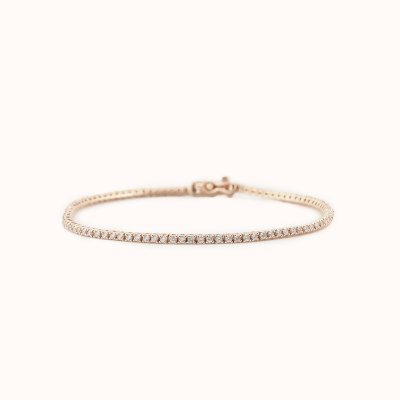 Classic Diamond Tennis Bracelet | Yellow Gold