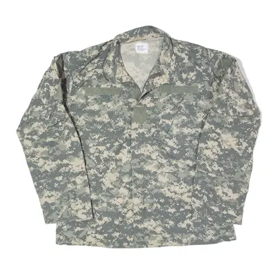 SHORT BARK INDUSTRIES Army Combat Military Jacket Green Camouflage Mens M