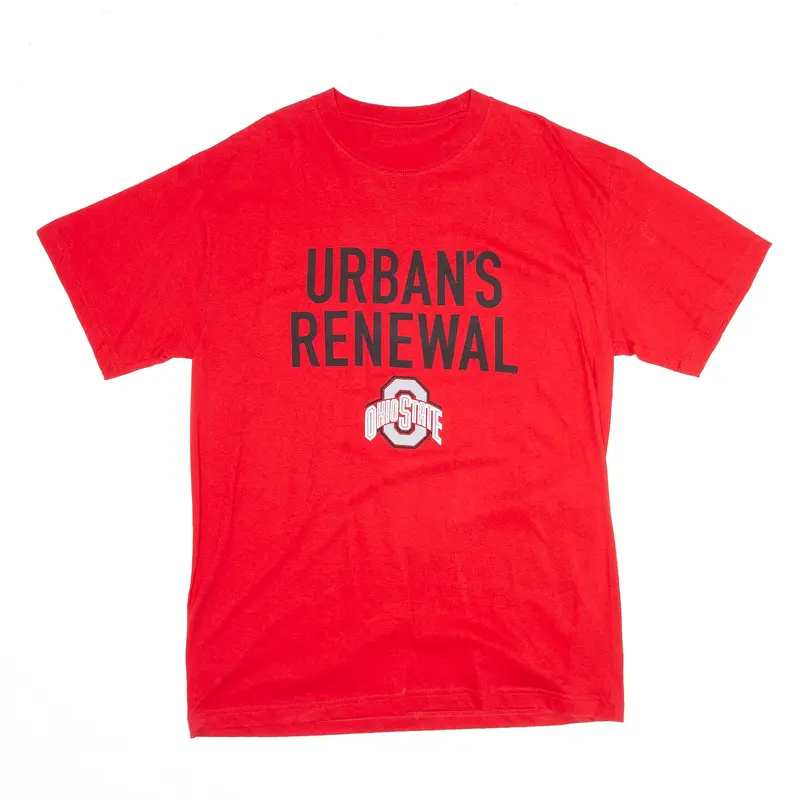 Ohio State Urban Renewal Red USA Short Sleeve T-Shirt Mens XL