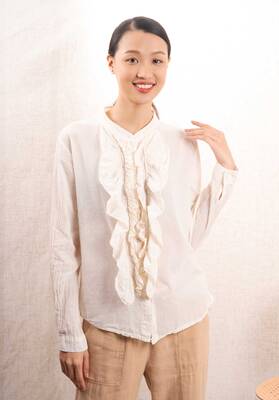 Blouse Lk151 Beige | Color: BEIGE | Size: U
