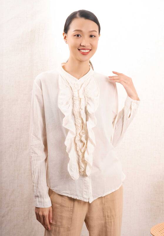 Blouse Lk151 Beige | Color: BEIGE | Size: U