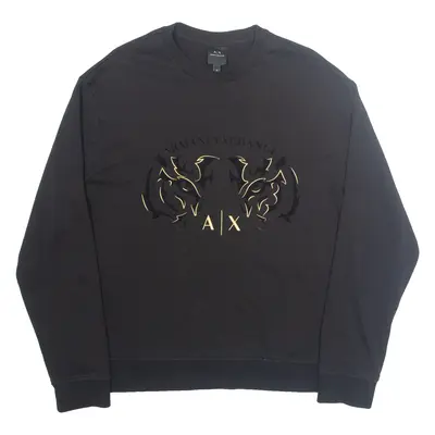 ARMANI EXCHANGE Mens Sweatshirt Black M