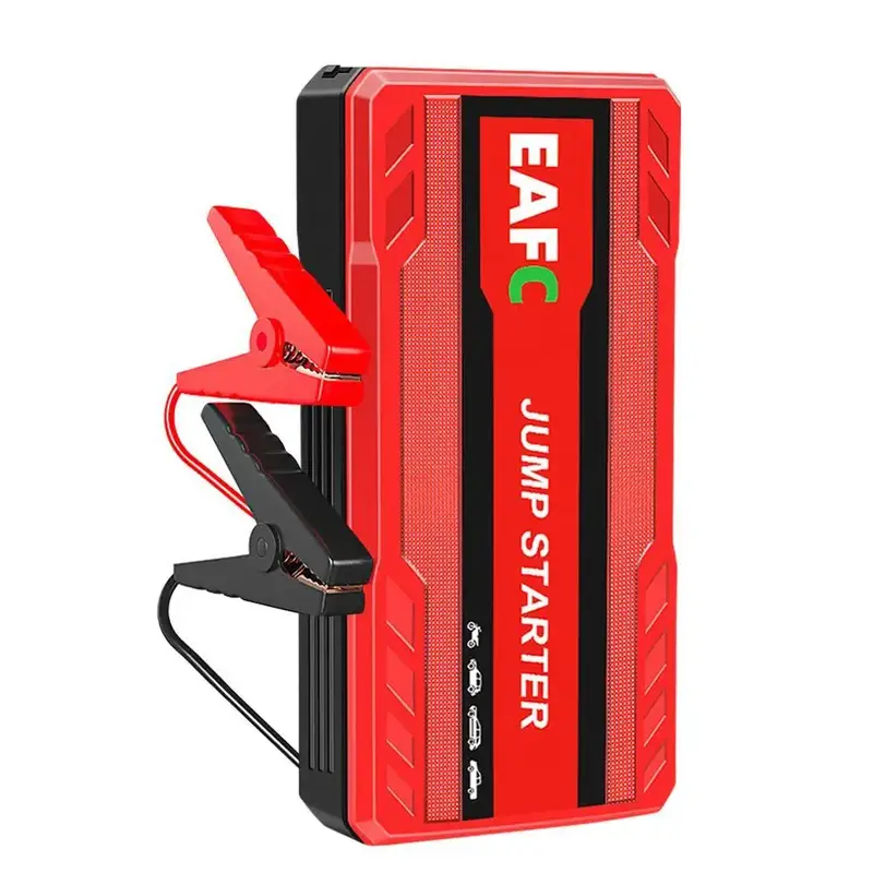 12V Portable Multi-function Car Jump Starter Emergency Booster, Car Emergency Mobile Power Battery Charger for Up To 3l Gasol...